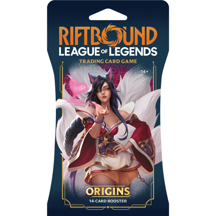 Riftbound TCG Origins Sleeved Booster Pack Ahri - Riftbound Player